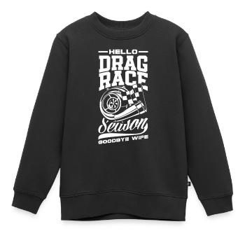 Lustiges Autorennen Auto Rennen Geschenk - Kinder Premium Organic Sweatshirt - Schwarz - Vorne - AI Model Kid Female (0cm)