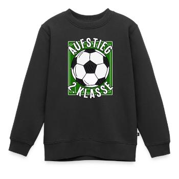 Avancement 2e année de la rentrée scolaire - Sweat Premium enfant bio - noir - Devant - AI Model Kid Female (0cm)