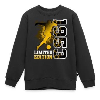 1953 Année de naissance Anniversaire Football - Sweat Premium enfant bio - noir - Devant - AI Model Kid Female (0cm)