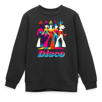 Disco Musik - Kinder Premium Organic Sweatshirt - Schwarz - Vorne - AI Model Kid Female (0cm)