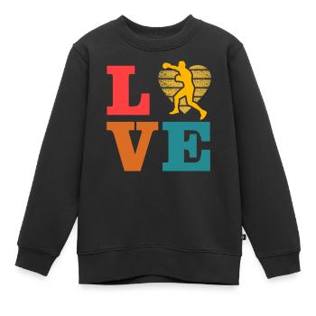 Boxen - Kinder Premium Organic Sweatshirt - Schwarz - Vorne - AI Model Kid Female (0cm)