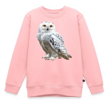 Harfang des neiges - Sweat Premium enfant bio - rose - Devant - AI Model Kid Female (0cm)