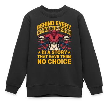 Boxzitat Stolzer Spruch - Kinder Premium Organic Sweatshirt - Schwarz - Vorne - AI Model Kid Female (0cm)