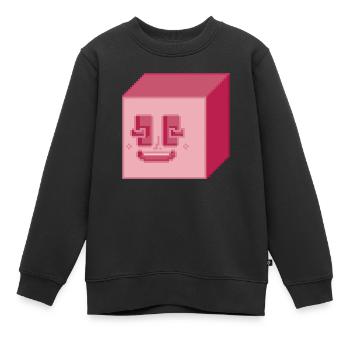 STABILE FPS - Kinder Premium Organic Sweatshirt - Schwarz - Vorne - AI Model Kid Female (0cm)