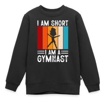 Gymnastik - Kinder Premium Organic Sweatshirt - Schwarz - Vorne - AI Model Kid Female (0cm)