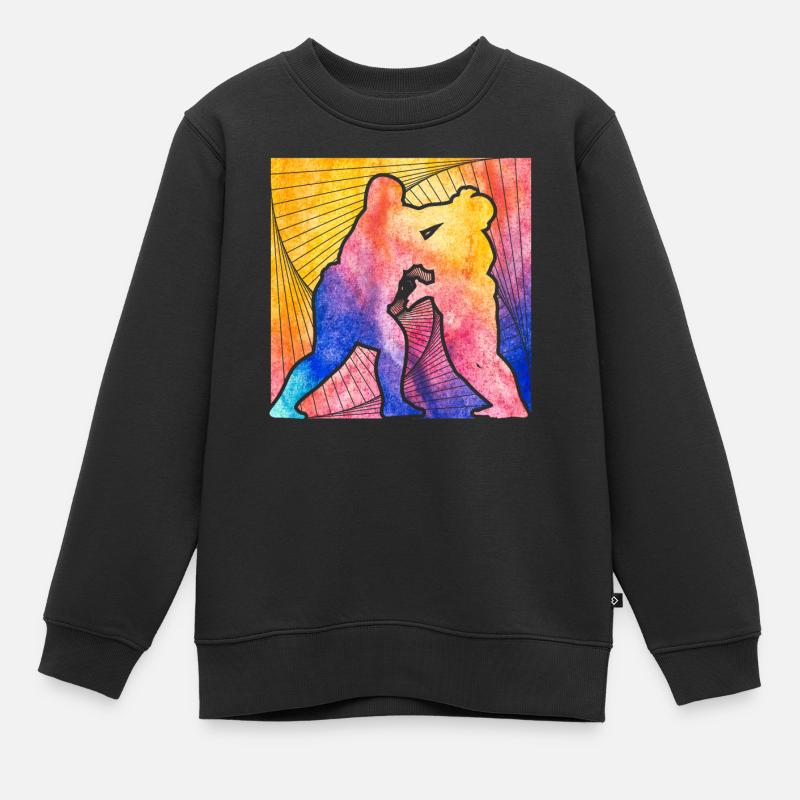 Sumo - Kinder Premium Organic Sweatshirt - Schwarz
