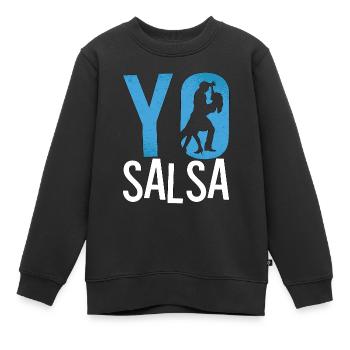 Salsa Dance Yo Salsa Loves Mambo Music Dance Sport - Kinder Premium Organic Sweatshirt - Schwarz - Vorne - AI Model Kid Female (0cm)