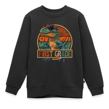 Lunettes de soleil T-Rex Dinosaur de 1ère classe Dino - Sweat Premium enfant bio - noir - Devant - AI Model Kid Female (0cm)