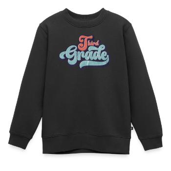 3rd Grade Funny Elementary School Outfit Groovy Girl - Kids Premium Organic Sweatshirt - black - Front - AI Model Kid Female (0cm)