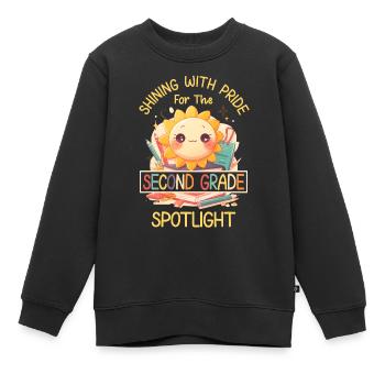 Shinging With Pride 2nd Grade Sun Elementary School - Kids Premium Organic Sweatshirt - black - Front - AI Model Kid Female (0cm)