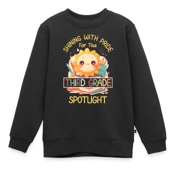 Shinging With Pride 3e année de l’école élémentaire Sun - Sweat Premium enfant bio - noir - Devant - AI Model Kid Female (0cm)