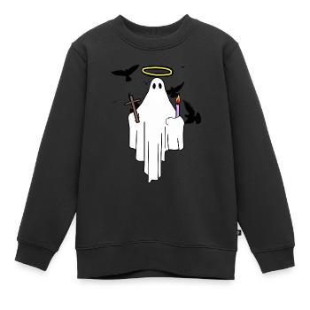 Croix de halo d’illumination du Saint- - Sweat Premium enfant bio - noir - Devant - AI Model Kid Female (0cm)
