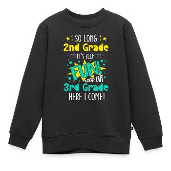 3e année école élémentaire drôle dire jeune école - Sweat Premium enfant bio - noir - Devant - AI Model Kid Female (0cm)