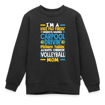 Lustiges Volleyball Geschenk - Kinder Premium Organic Sweatshirt - Schwarz - Vorne - AI Model Kid Female (0cm)