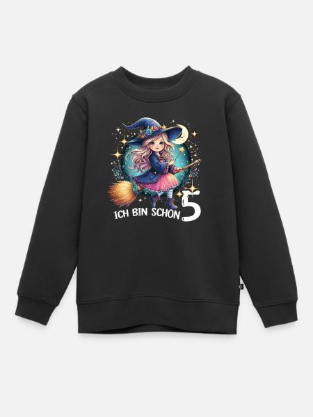 I'm already 5 - Kids Premium Organic Sweatshirt - black