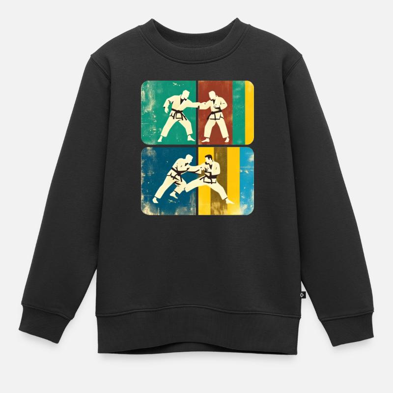 Jiu-Jitsu brésilien - Sweat Premium enfant bio - noir