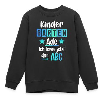 Kindergarten Geschafft 2026 Kita Abgänger 2026 - Kinder Premium Organic Sweatshirt - Schwarz - Vorne - AI Model Kid Female (0cm)