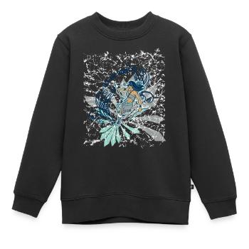 Indian - Kinder Premium Organic Sweatshirt - Schwarz - Vorne - AI Model Kid Female (0cm)