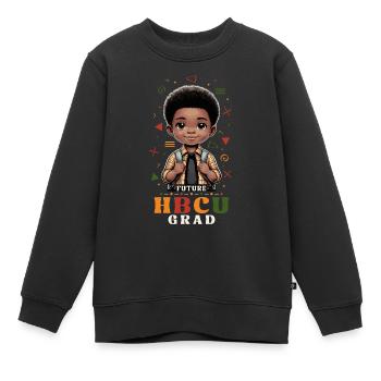 Future HBCU - Kinder Premium Organic Sweatshirt - Schwarz - Vorne - AI Model Kid Female (0cm)