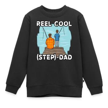 Reel Cool Beau-père - Sweat Premium enfant bio - noir - Devant - AI Model Kid Female (0cm)