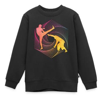Capoeira - Kinder Premium Organic Sweatshirt - Schwarz - Vorne - AI Model Kid Female (0cm)