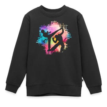 Capoeira - Kinder Premium Organic Sweatshirt - Schwarz - Vorne - AI Model Kid Female (0cm)
