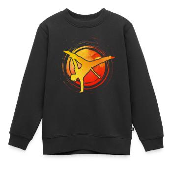 Capoeira - Kinder Premium Organic Sweatshirt - Schwarz - Vorne - AI Model Kid Female (0cm)