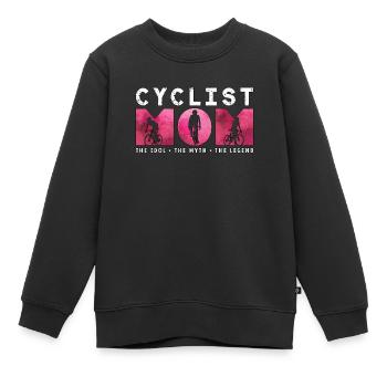 Cyclist Mom The Idol The Myth Loves Mountain - Kinder Premium Organic Sweatshirt - Schwarz - Vorne - AI Model Kid Female (0cm)