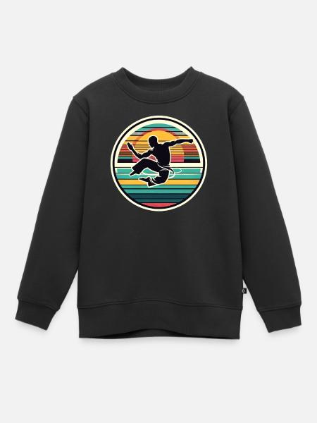 Capoeira - Sweat Premium enfant bio - noir