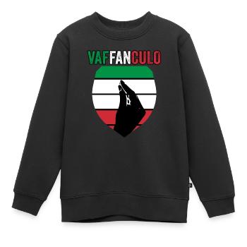 Italien Italiener Vaffanculo - Kinder Premium Organic Sweatshirt - Schwarz - Vorne - AI Model Kid Female (0cm)