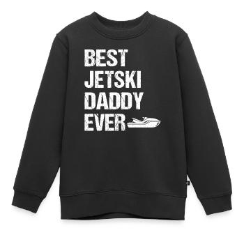 Best jetski Daddy Ever - Jetski Racing Jetski Dadd - Kinder Premium Organic Sweatshirt - Schwarz - Vorne - AI Model Kid Female (0cm)