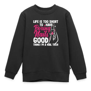 Hautpflege Kosmetikerin Kosmetik - Kinder Premium Organic Sweatshirt - Schwarz - Vorne - AI Model Kid Female (0cm)