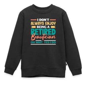 Hautpflege Kosmetikerin Kosmetik - Kinder Premium Organic Sweatshirt - Schwarz - Vorne - AI Model Kid Female (0cm)