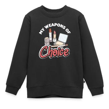 Hautpflege Kosmetikerin Kosmetik - Kinder Premium Organic Sweatshirt - Schwarz - Vorne - AI Model Kid Female (0cm)