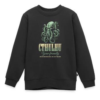 Nightmare - Cthulhu Kult Lovecraft Necronomicon - Kinder Premium Organic Sweatshirt - Schwarz - Vorne - AI Model Kid Female (0cm)