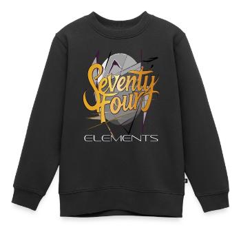 seventyfour elements - Kinder Premium Organic Sweatshirt - Schwarz - Vorne - AI Model Kid Female (0cm)