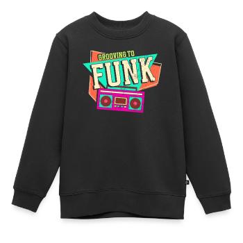 Funk Musik - Kinder Premium Organic Sweatshirt - Schwarz - Vorne - AI Model Kid Female (0cm)
