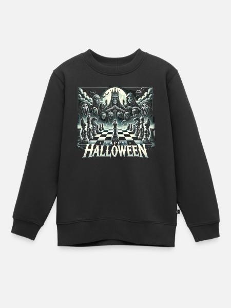 T-shirt fan d’échecs d’Halloween - Sweat Premium enfant bio - noir
