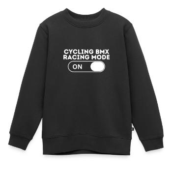 Radfahren BMX Racing Modus - Kinder Premium Organic Sweatshirt - Schwarz - Vorne - AI Model Kid Female (0cm)