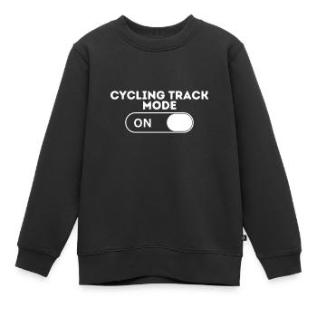 Mode piste cycliste - Sweat Premium enfant bio - noir - Devant - AI Model Kid Female (0cm)