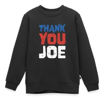Vielen Dank, Joe - Wähler der Patriotischen Demokraten - Kinder Premium Organic Sweatshirt - Schwarz - Vorne - AI Model Kid Female (0cm)