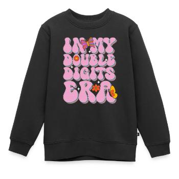 10ème Anniversaire Fille Idée Cadeau Dix Ans - Sweat Premium enfant bio - noir - Devant - AI Model Kid Female (0cm)