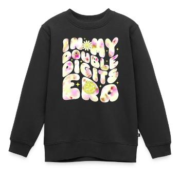 10ème Anniversaire Fille Idée Cadeau Dix Ans - Sweat Premium enfant bio - noir - Devant - AI Model Kid Female (0cm)