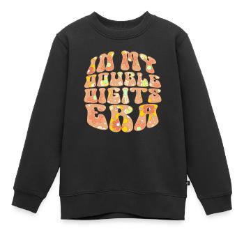 10ème Anniversaire Fille Idée Cadeau Dix Ans - Sweat Premium enfant bio - noir - Devant - AI Model Kid Female (0cm)