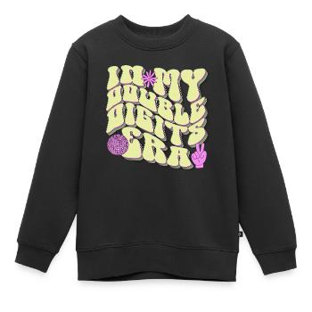 10ème Anniversaire Fille Idée Cadeau Dix Ans - Sweat Premium enfant bio - noir - Devant - AI Model Kid Female (0cm)