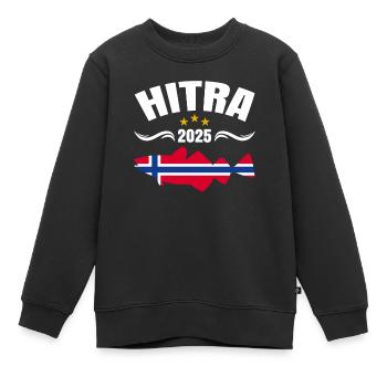 Hitra Norwegen Angeltour 2025 - Kinder Premium Organic Sweatshirt - Schwarz - Vorne - AI Model Kid Female (0cm)