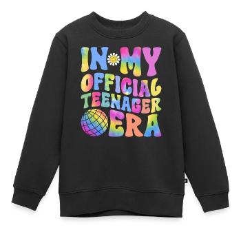 13ème anniversaire fille idée cadeau ado - Sweat Premium enfant bio - noir - Devant - AI Model Kid Female (0cm)