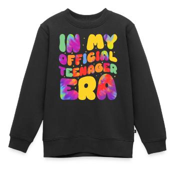 13ème anniversaire fille idée cadeau ado - Sweat Premium enfant bio - noir - Devant - AI Model Kid Female (0cm)