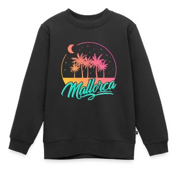 Mallorca - Kinder Premium Organic Sweatshirt - Schwarz - Vorne - AI Model Kid Female (0cm)