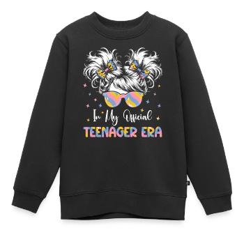 13ème anniversaire fille idée cadeau ado - Sweat Premium enfant bio - noir - Devant - AI Model Kid Female (0cm)